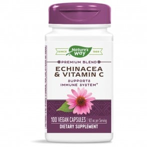 Natures Way Echinacea and Vitamin C 100 Vegan Capsules