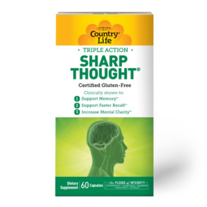 Country Life Triple Action Sharp Thought 60 Capsules