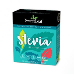SweetLeaf 100% Natural Stevia Sweetener 70 Packets
