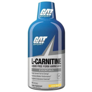 GAT Essentials L-carnitina líquida 1500 explosión de limón 16 oz
