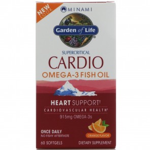 Minami Nutrition CardiO-3 Omega Heart Support Orange 60 Softgels