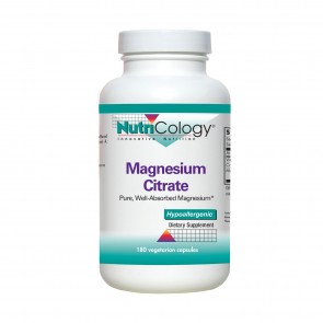 Nutricology Magnesium Citrate 180 Vegicaps