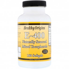 Healthy Origins, E-400, 400 IU, 180 Softgel Capsules