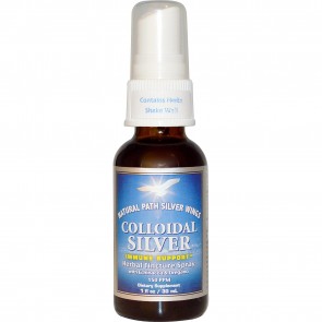 Natural Path Silver Wings Colloidal Silver Herbal Tincture Spray Echinacea & Oregano 150 PPM 1 fl oz
