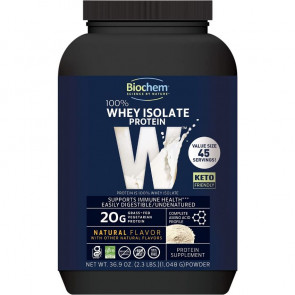 Biochem 100% Whey Isolate Protein Natural Flavor 36.9 oz