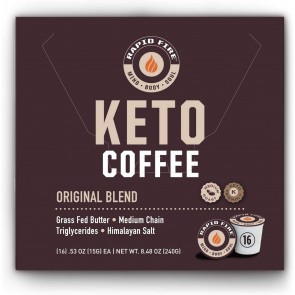Rapid fire Keto Coffee Original Blend 16 Pods