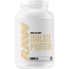 RAW Nutrition Grass Fed Whey Isolate Protein Vanilla 25 Servings
