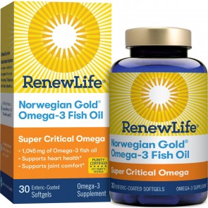 Renew Life Norwegian Gold Super Critical Omega 30 Enteric-Coated Softgels
