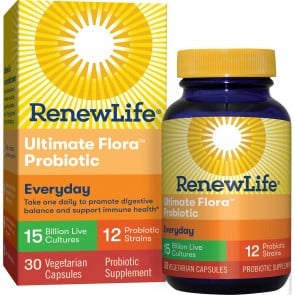 Renew Life Ultimate Flora Adult Formula 15 Billion 30 Vegetable Capsules