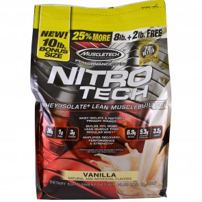 MuscleTech Nitro Tech Vanilla 10 lbs