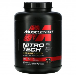 MuscleTech Nitro Tech 100% Whey Gold Double Rich Chocolate 5 lbs