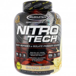 MuscleTech Nitro Tech Banana Bliss 4 lbs