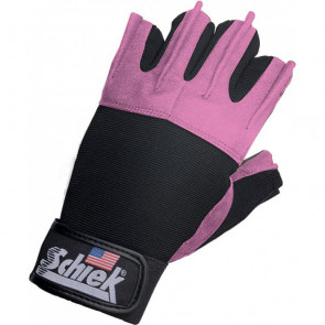 Schiek Sports Pink Women's Platinum "Gel" Lifting Gloves (Medium) Pink/Black