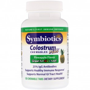 Symbiotics Colostrum Plus Chew (Pineapple) 120 Chewable Tablets