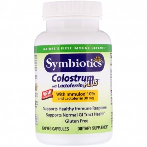 Symbiotics Colostrum with Lactoferrin 120 Capsules 