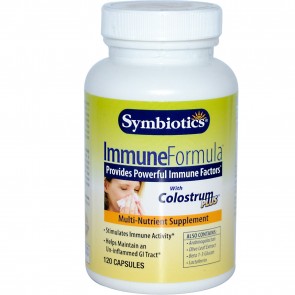 Symbiotics Immune Formula with Colostrum Plus 120 capsules