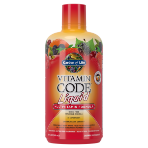  Garden of Life Vitamin Code Liquid Multi Fruit Punch Flavor 30 oz Liquid