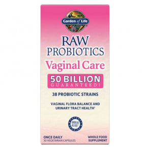 Garden of Life RAW Probiotics Vaginal Care 50 Billion 38 Strains 30 Vegetarian Capsules
