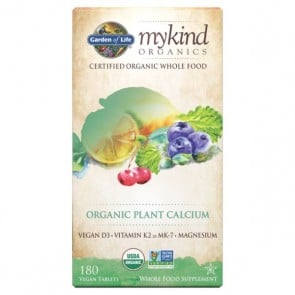 Garden of Life myKind Organics Plant Calcium 180 Vegan Tablets