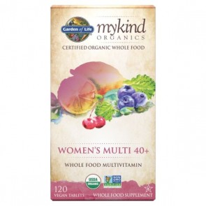  Garden of Life mykind Organics Women's 40+ Multi 120 Tablets