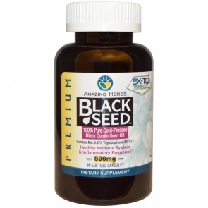 Amazing Herbs Black Seed 500mg 90 Softgel Capsules
