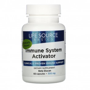 Life Source Basics Immune System Activator with BetaRight WGP 500 mg 60 Capsules