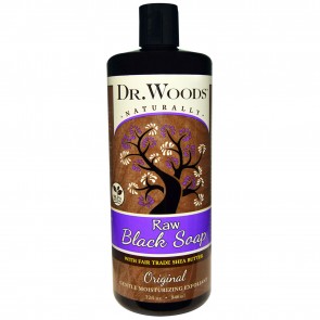 Dr. Woods Pure Black Soap with Organic Shea Butter 32 oz