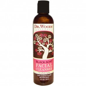 Dr. Woods Black Soap & Shea Butter Daily Exfoliating Facial Cleanser 8 fl oz