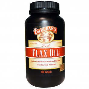 Barlean's Fresh Flax Oil 250 Softgels