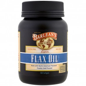 Barlean's Flax Oil Supplement 1000 mg 100 count