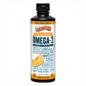 Barlean's Omega 3 Fish Oil Mango Peach 16 fl oz