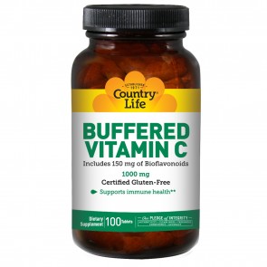 Country Life Buffered Vit C 1000 Mg Rose Hips 100 Tablets