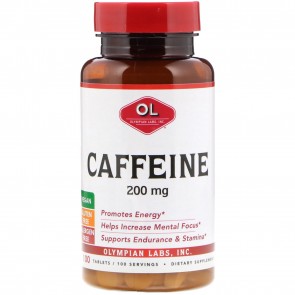 Olympian Labs Inc. Caffeine 200 mg 100 Tablets