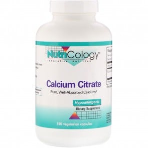 Nutricology Calcium Citrate 180 Vegicaps