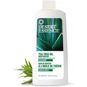 Desert Essence Tea Tree Oil Mouthwash Spearmint 8 fl oz