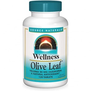 Source Naturals Wellness Olive Leaf 120 Tablets