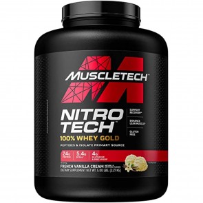 MuscleTech Nitro Tech 100% Whey Gold French Vanilla Creme 5lbs