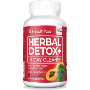 Health Plus Herbal Detox+ (10-Day Cleanse) 40 Capsules