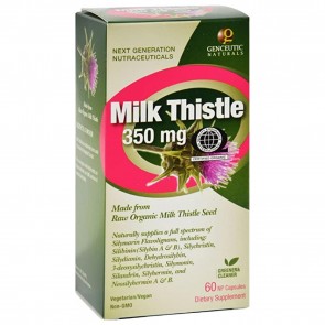 Genceutic Naturals Milk Thistle 350 mg 60 Capsules