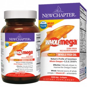 New Chapter Wholemega Whole Fish Oil 120 Softgels
