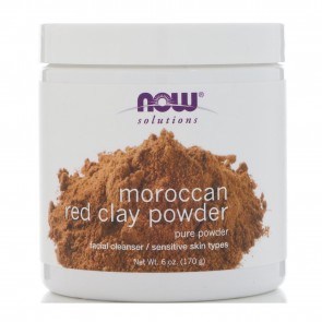 Now Foods, Solutions, Moroccan Red Clay, Facial Detox, Powder, 6 oz (170 g)