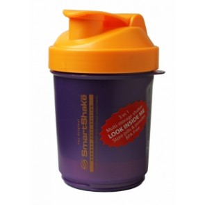 SmartShake - Coctelera de almacenamiento múltiple 3 en 1 Sin BPA Naranja - 20 oz