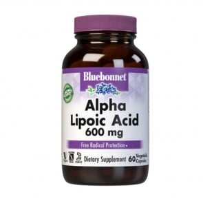 Bluebonnet Nutrition Alpha Lipoc Acid 600mg 60 Vegetable Capsules