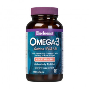 Bluebonnet Omega-3 Salmon Oil 1000mg 180 Softgels