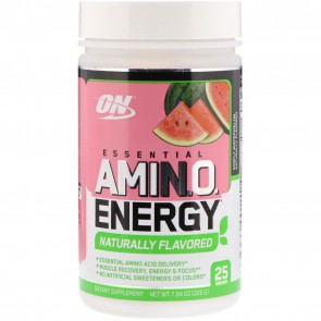 Optimum Nutrition Amin.o. Energy Naturally Flavored Watermelon 25 Servings 7.94 oz