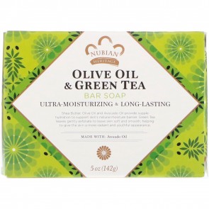 Nubian Heritage Olive Oil & Green Tea Bar Soap 5 oz