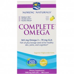 Nordic Naturals Complete Omega Lemon Flavored 180 Softgels