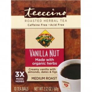 Teeccino Herbal Coffee Vanilla Nut 10 Bags