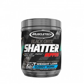 MuscleTech Shatter Ripped Black Onyx Gummy Worm 20 Servings