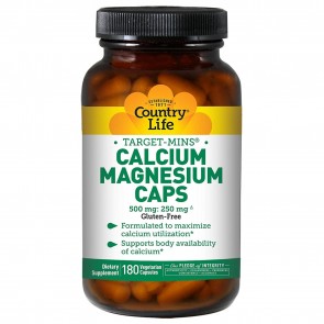 Country Life Calcium Magnesium Caps 180 Capsules